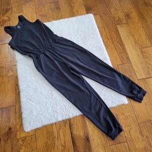 Athleta Girl Hop Skip and a Jumpsuit Size XXL / 16 Black Sleeveless